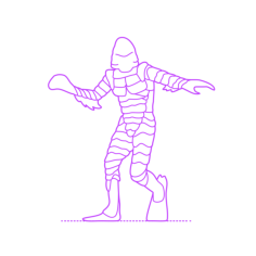 Pop Culture Classic Monsters Creature From The Black Lagoon Craft Design Svg File, Free Vectors File